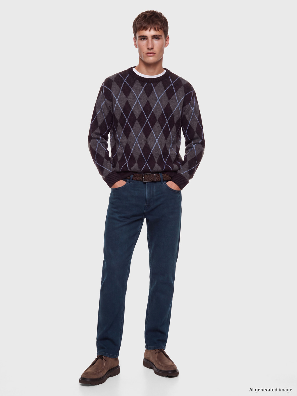 İndigo 779 Regular Fit Şardonlu Jean