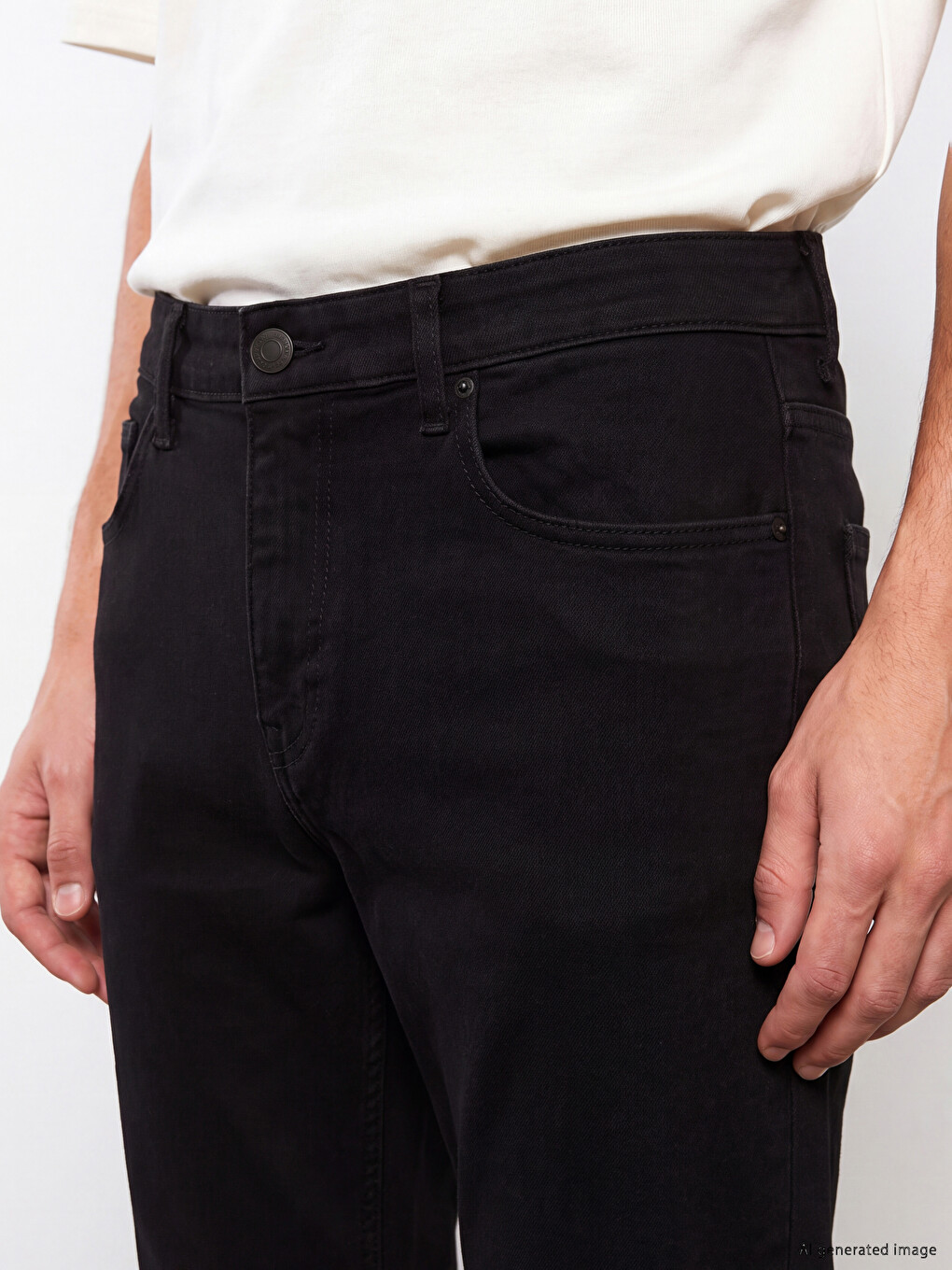 Siyah 779 Regular Fit Erkek Jean Pantolon-2