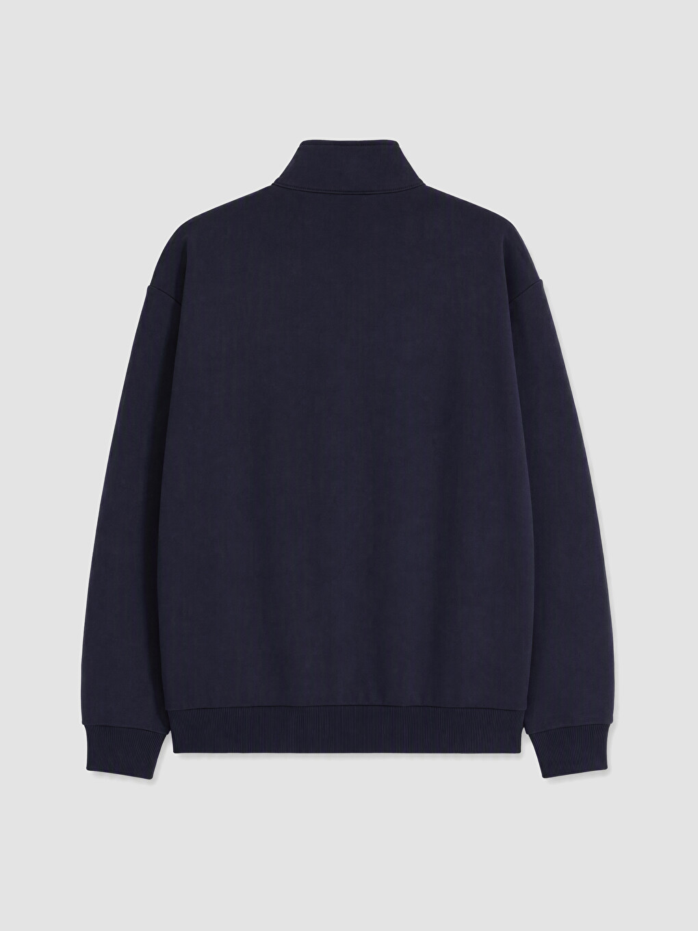 Mock Neck Embroidered Men's Sweatshirt-3