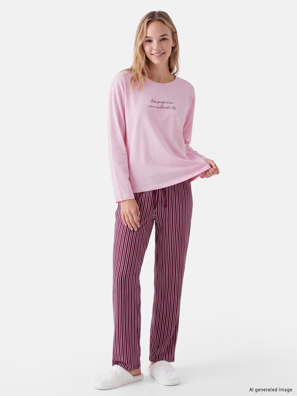 Crew Neck Women's Pyjamas Set