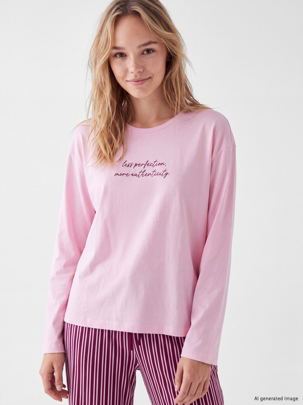 Crew Neck Women's Pyjamas Set-1