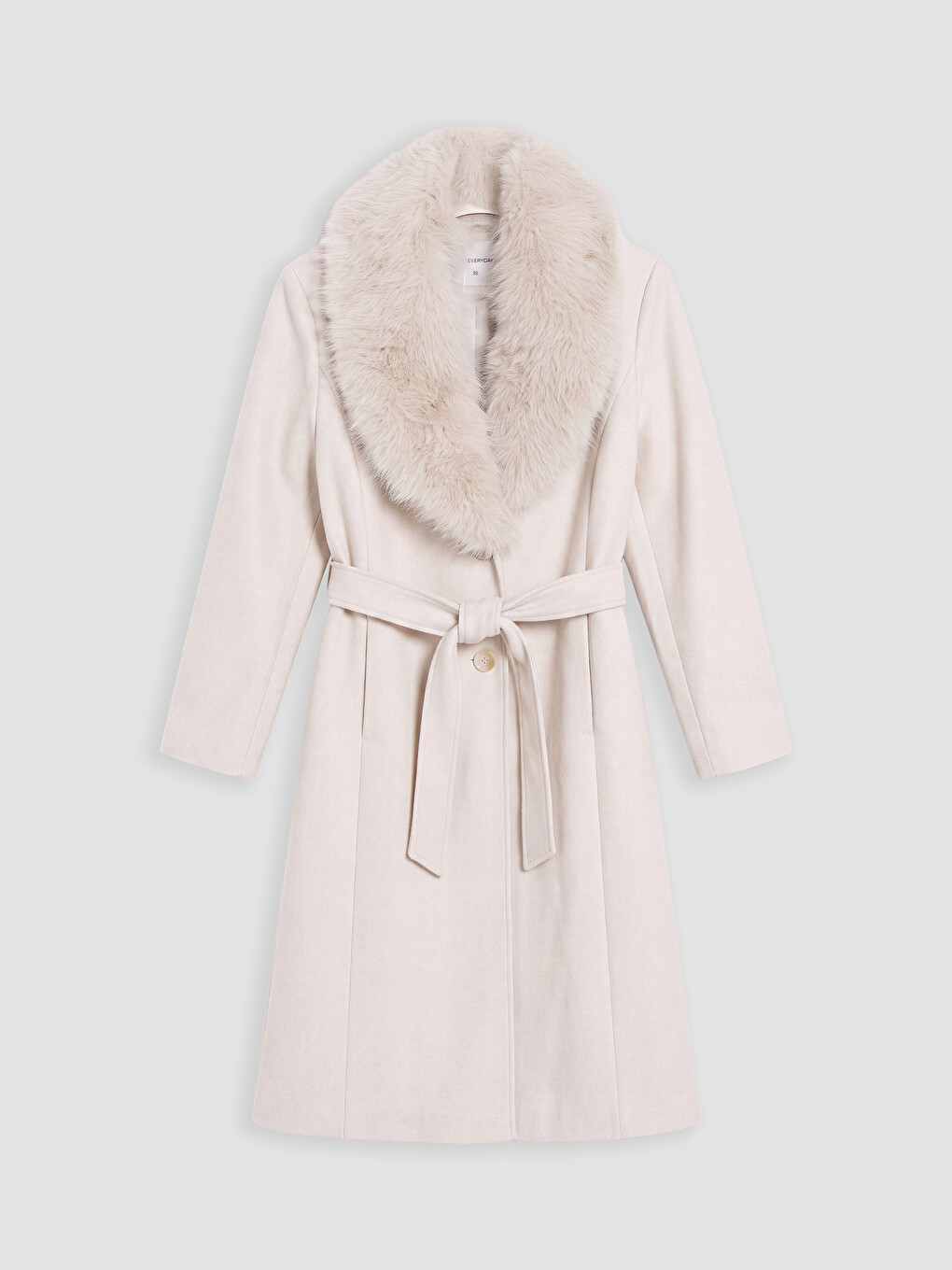 Fur Collar Women's Cachet Coatigan-4