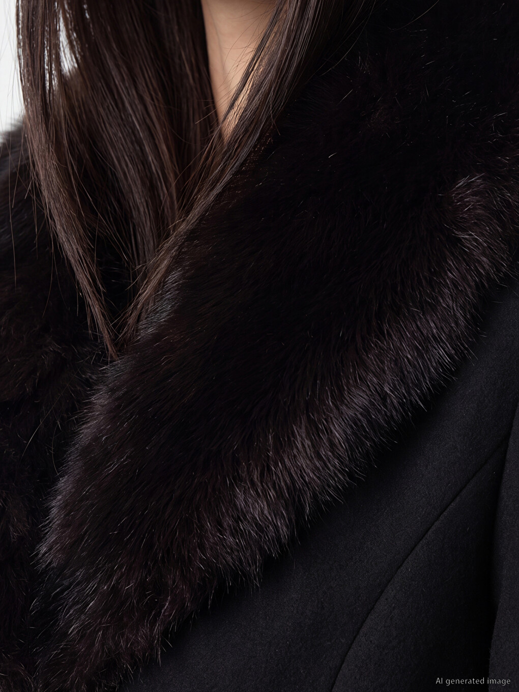 Fur Collar Women's Cachet Coatigan-2