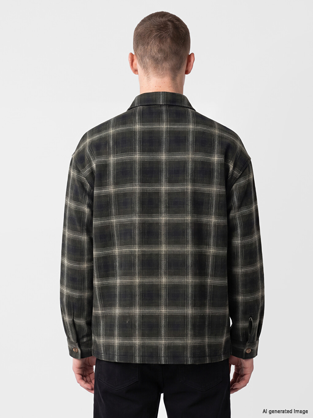 Relax Fit Plaid Men's Lumberjack Shirt Jacket-3