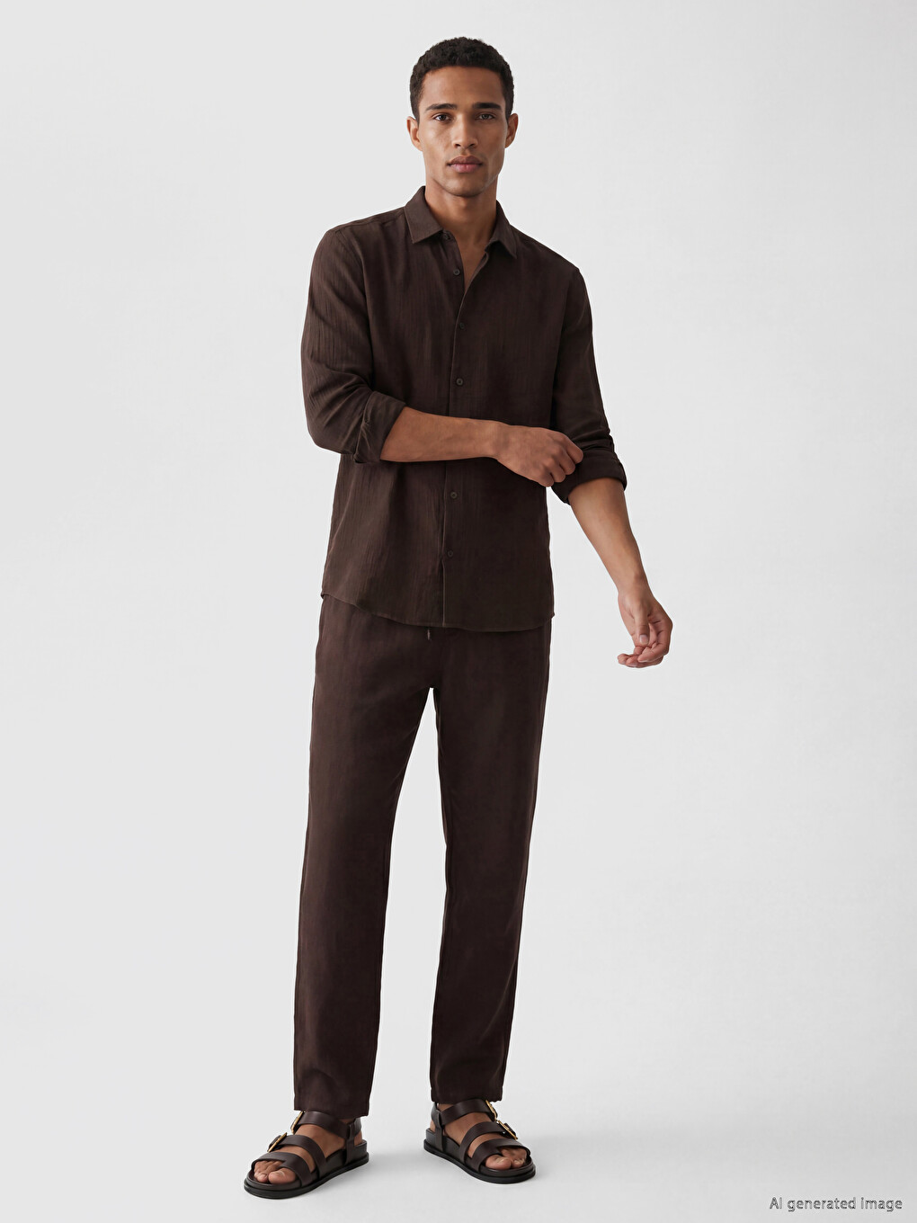 Regular Fit Krinkle Men's Shirt-1