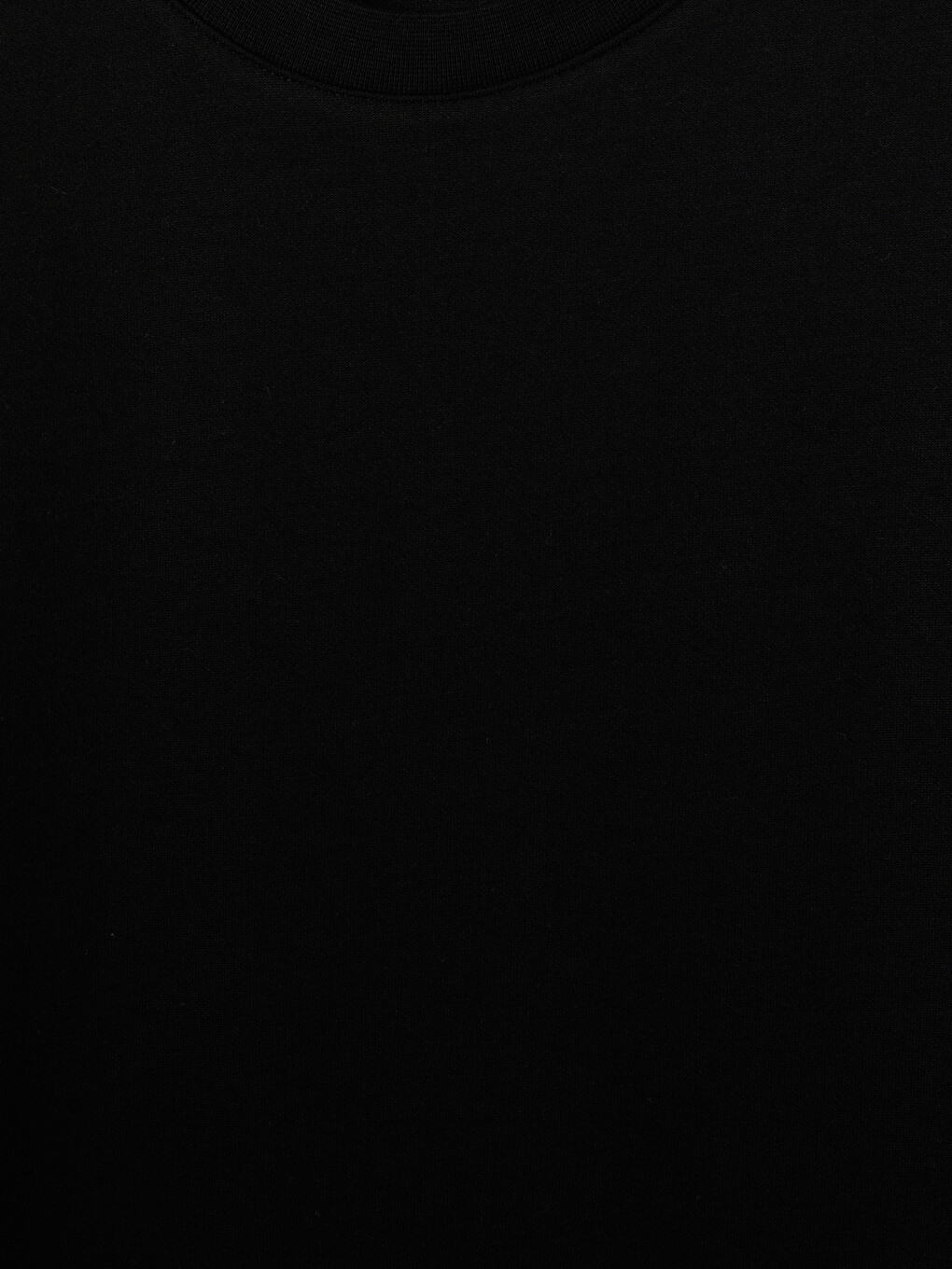Siyah Bisiklet Yaka Erkek Tişört-1