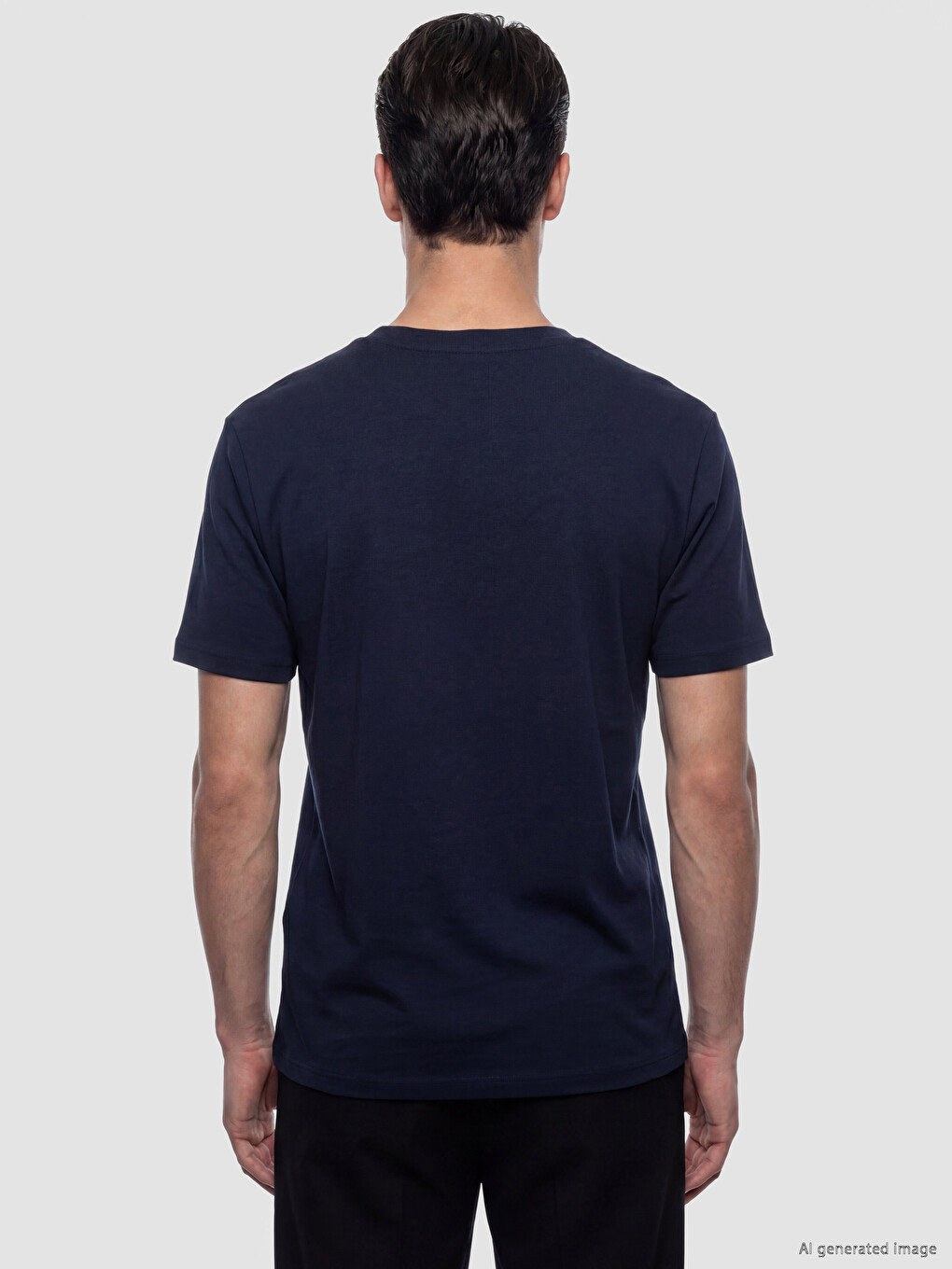 T-shirt Me Jakë Të Rrumbullakët Për Burra-3