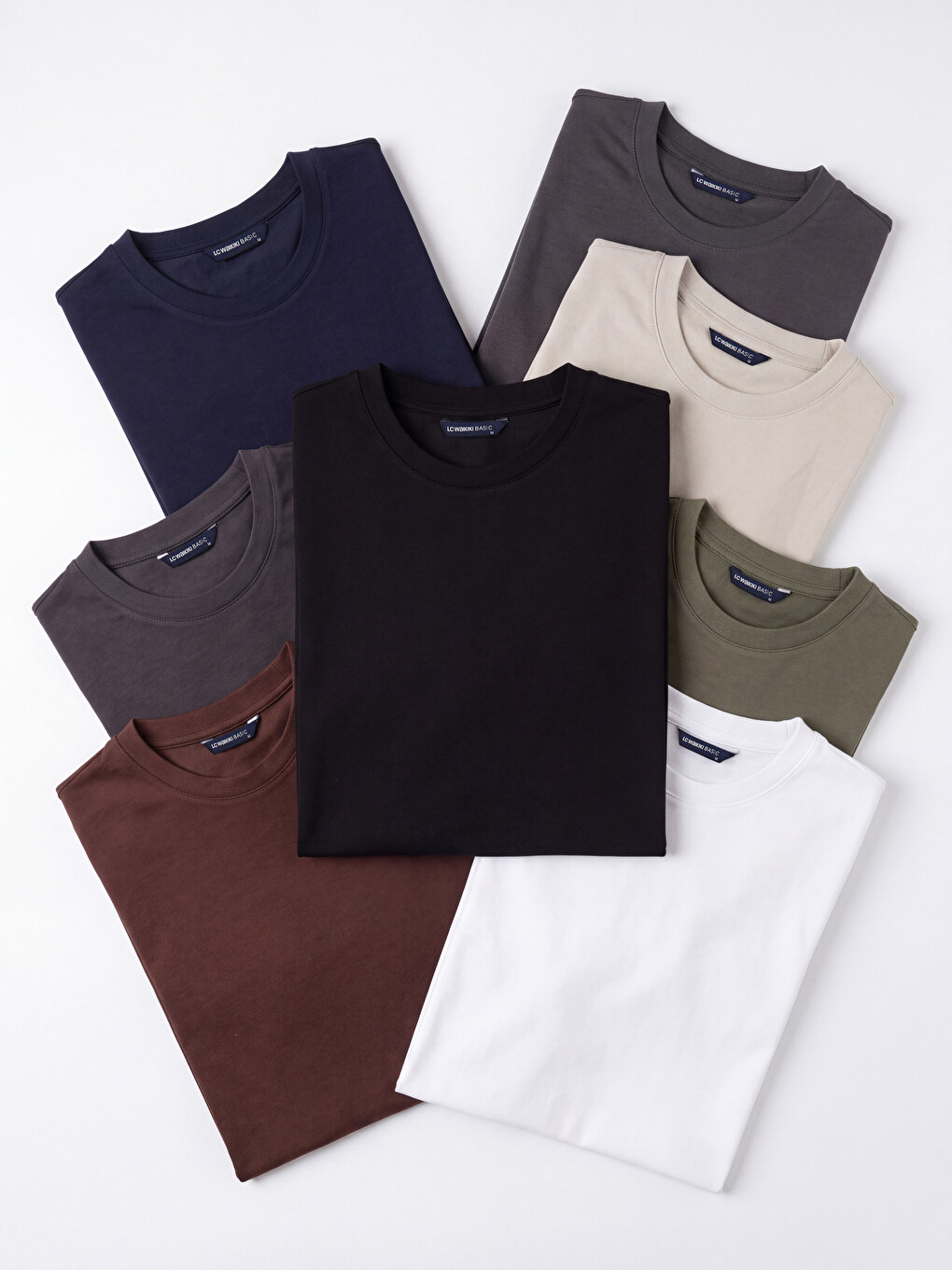 Antrasit Regular Fit Dry Touch Kalın Kumaş Tişört /03-2