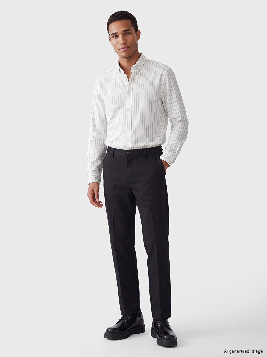 Regular Fit Striped Men's Shirt-1
