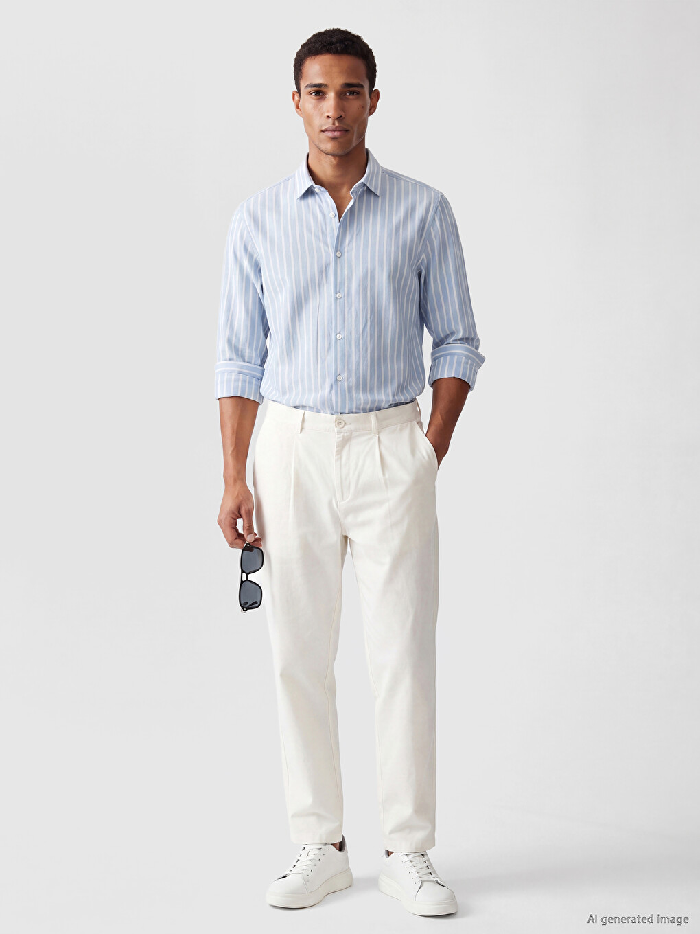Regular Fit Striped Dobby Men's Shirt-1