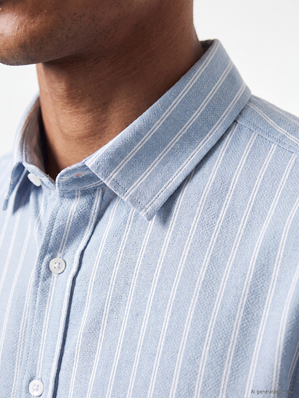 Regular Fit Striped Dobby Men's Shirt-2