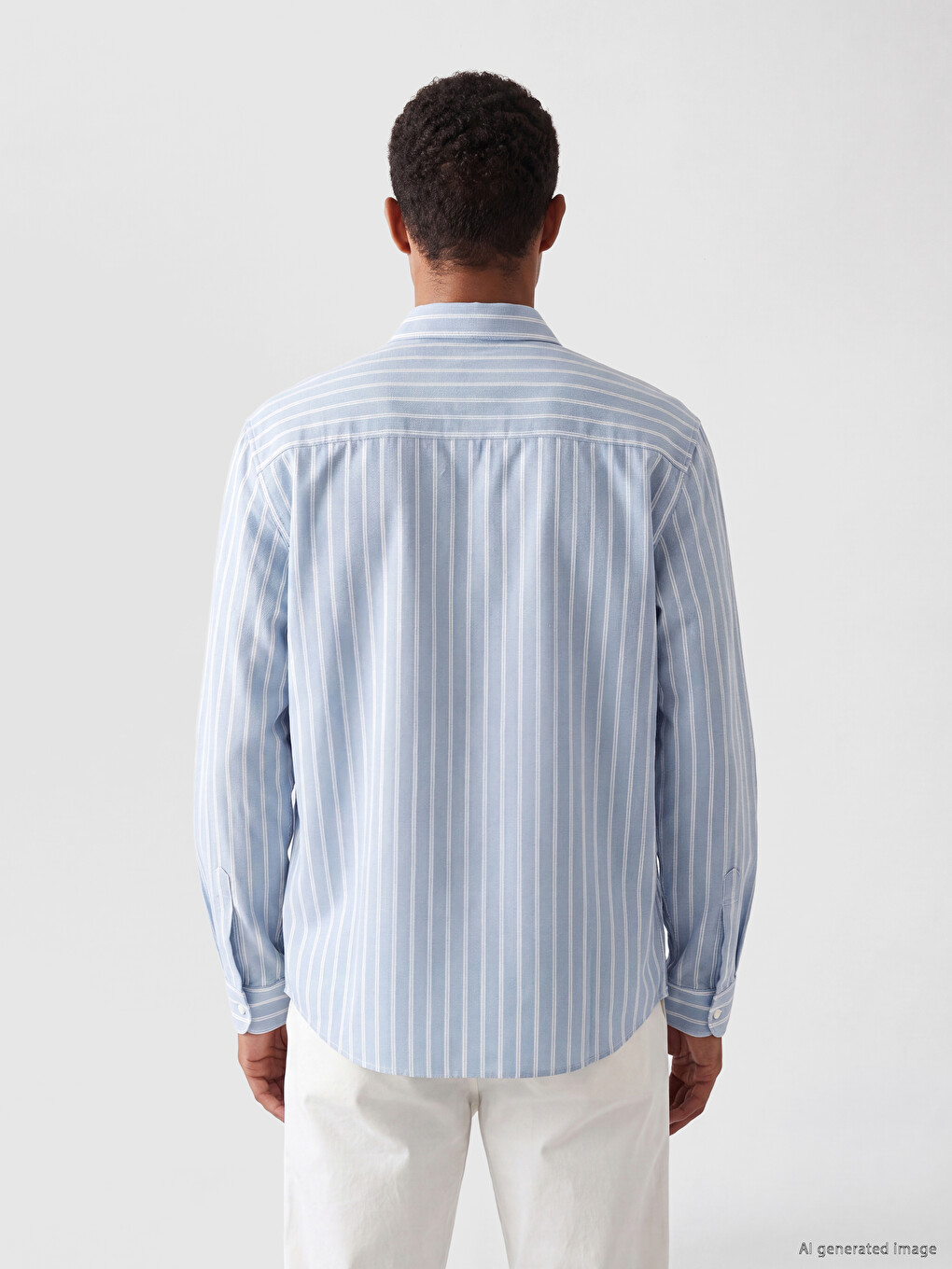 Regular Fit Striped Dobby Men's Shirt-3