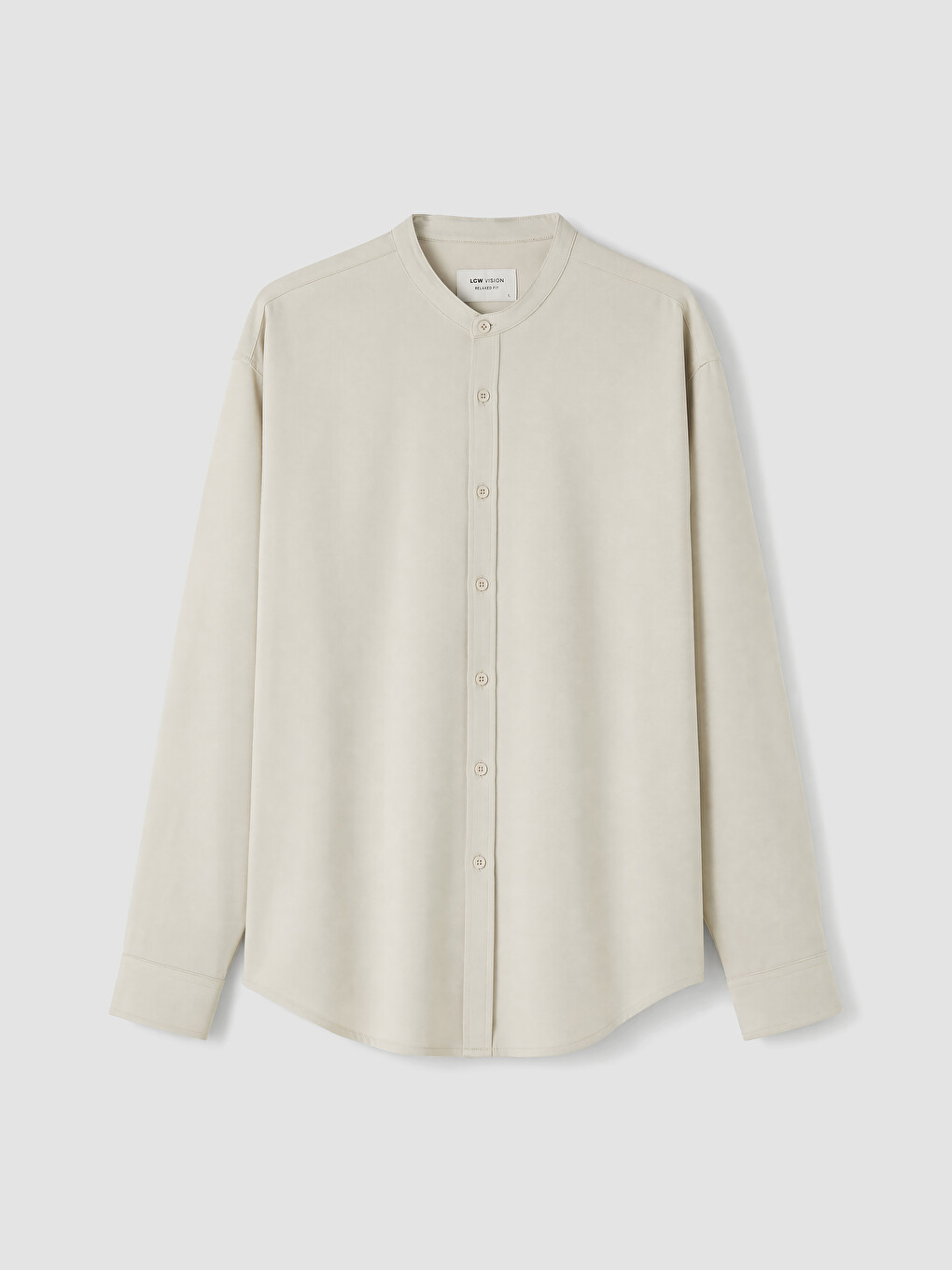 Regular Fit Grandad Collar Men's Shirt-4
