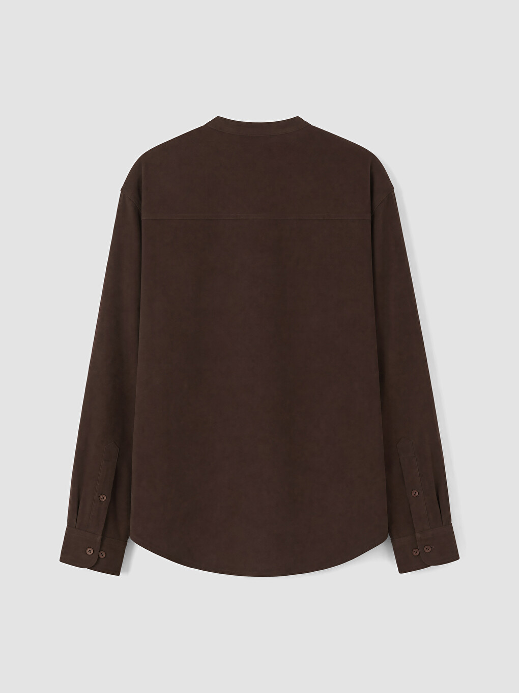 Regular Fit Grandad Collar Men's Shirt-6