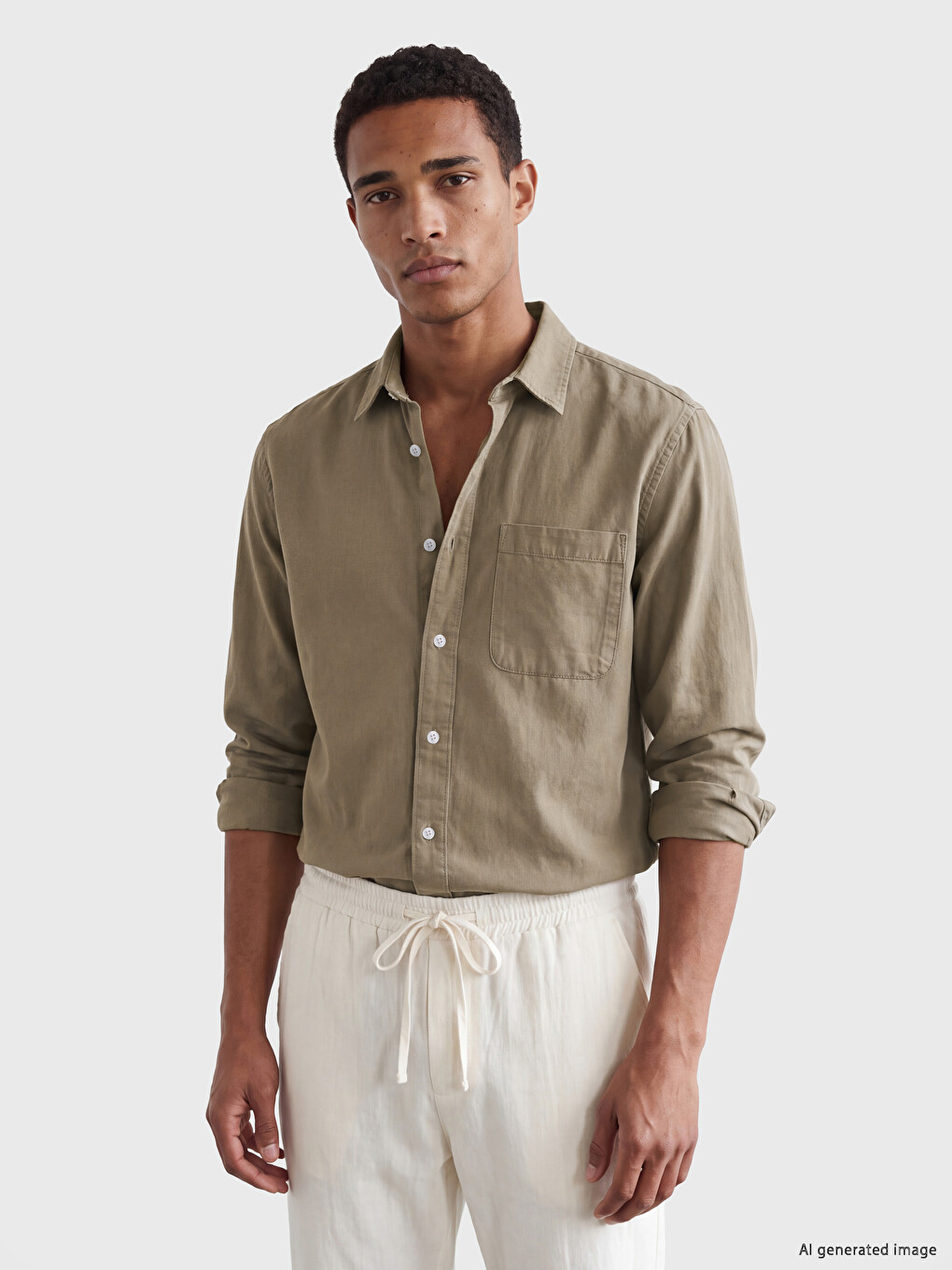 Standard Fit Gabardine Men's Shirt