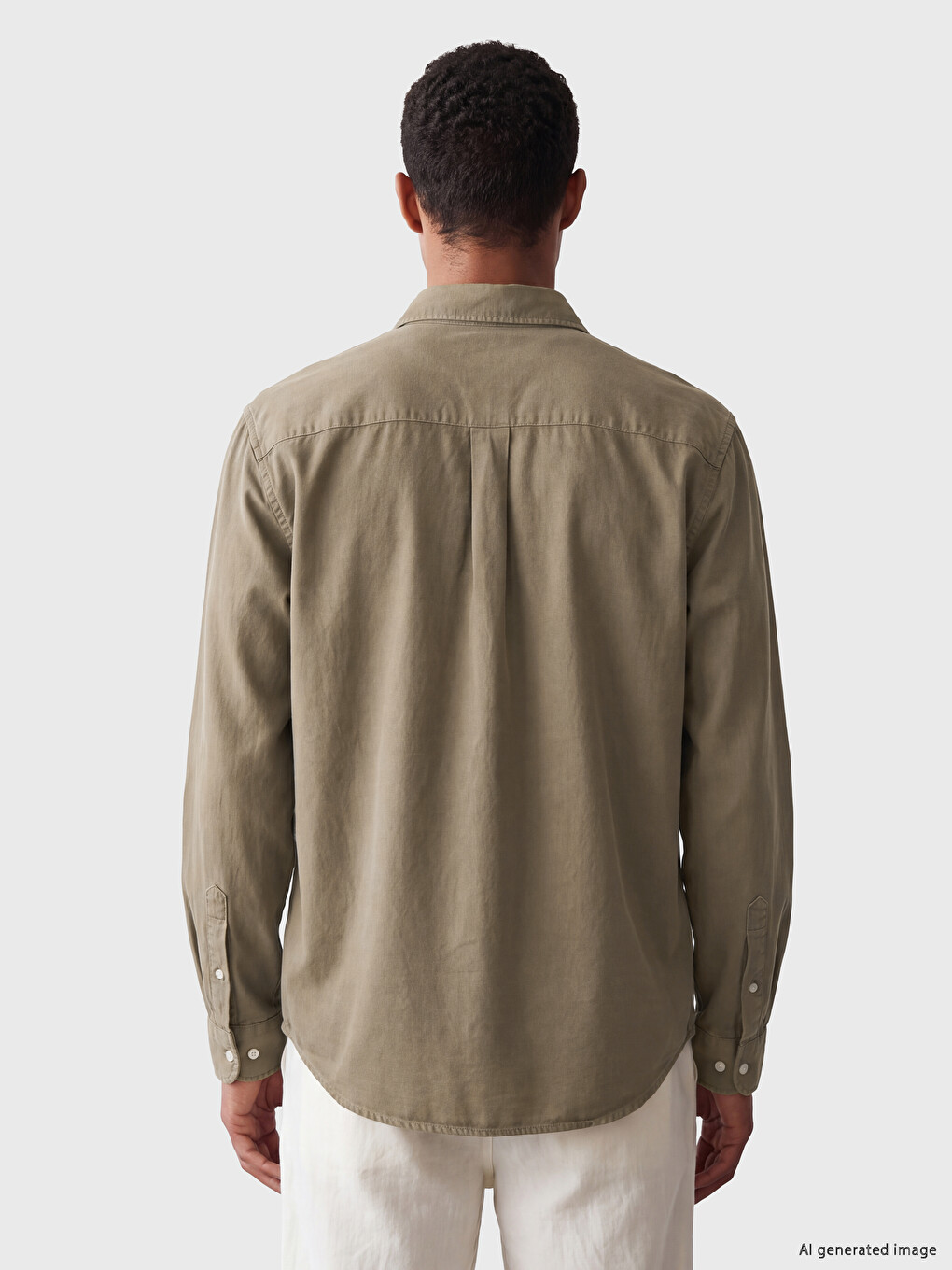 Standard Fit Gabardine Men's Shirt-2