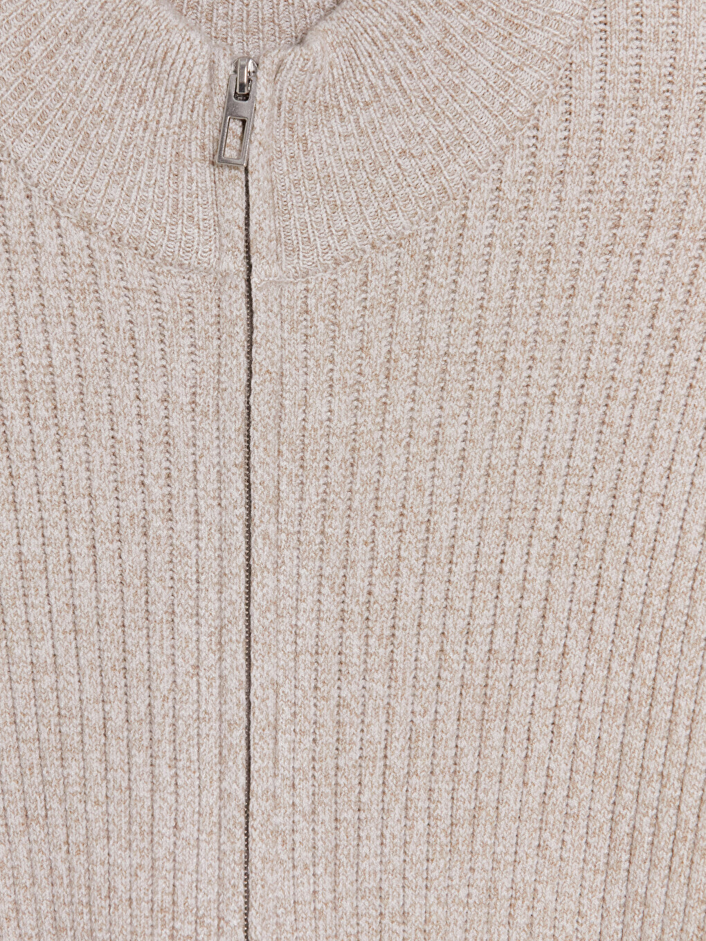 Regular Fit Mock Neck Men's Knitwear Cardigan-6