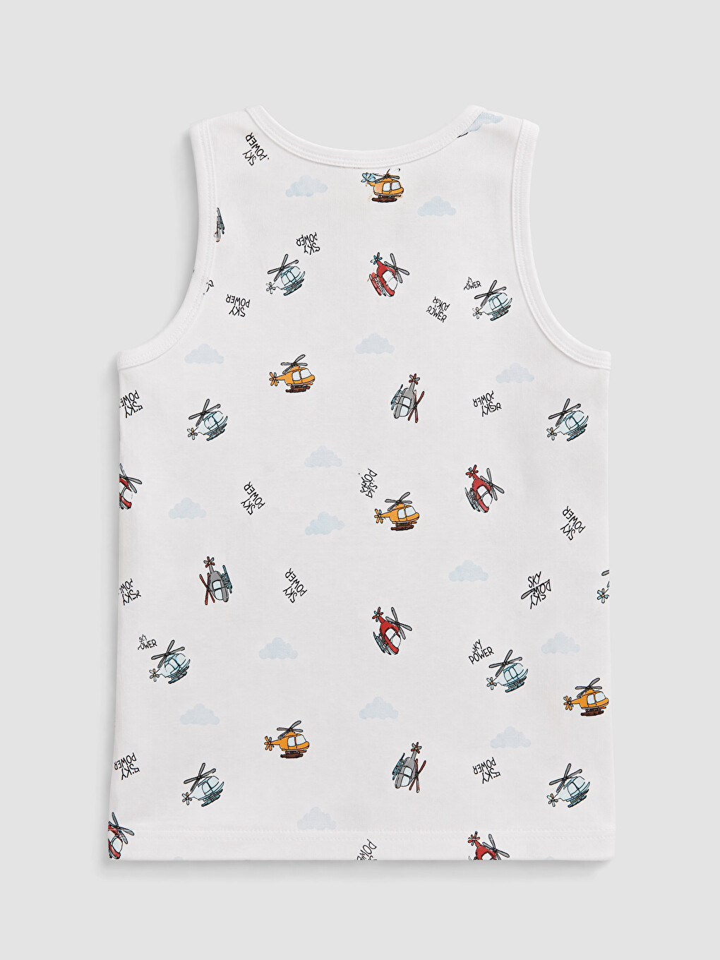 Crew Neck Boys' Underwear Vest 2 Pack-6