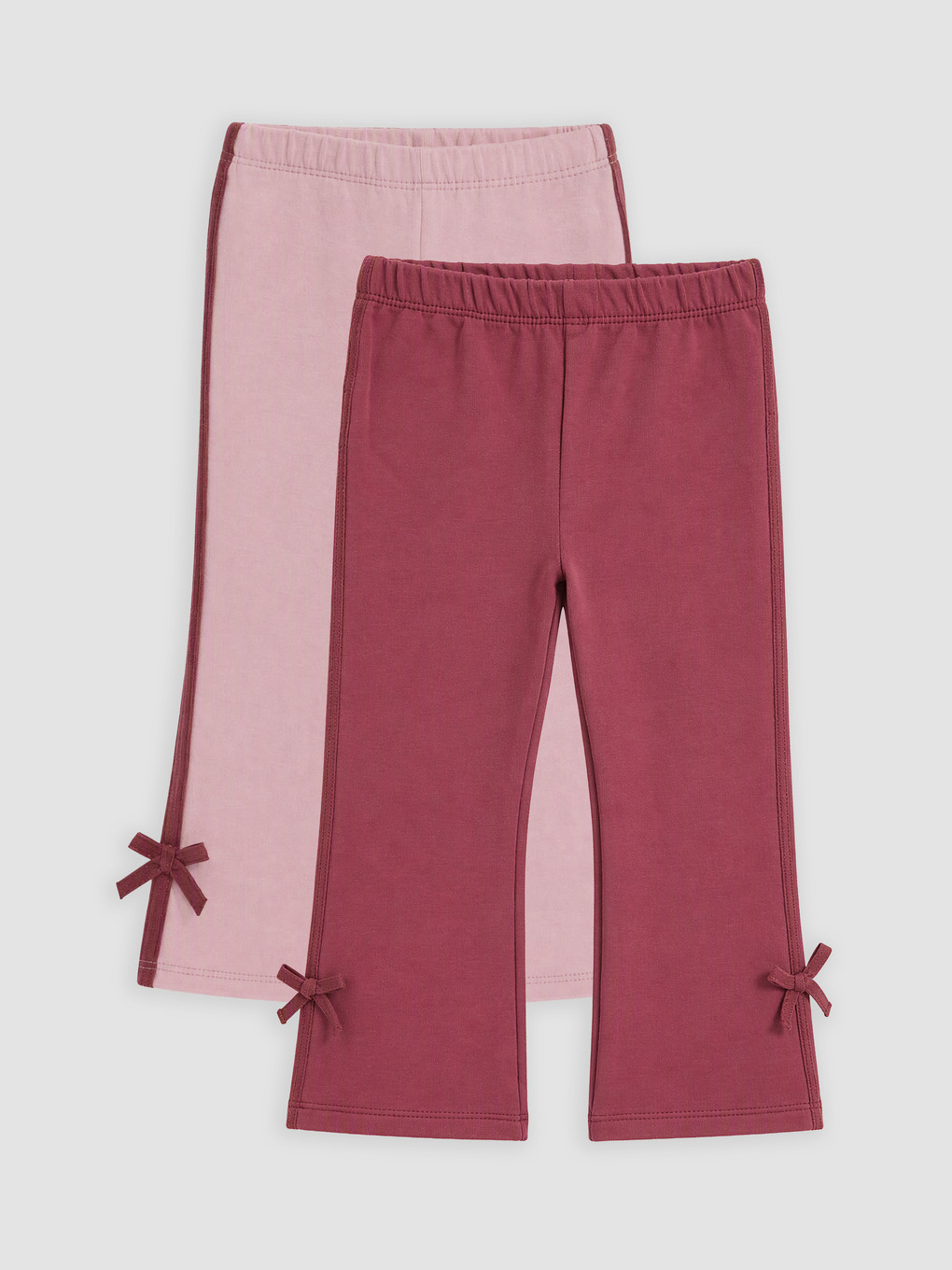  Leggings évasés à nœud pour bébé fille Lot de 2