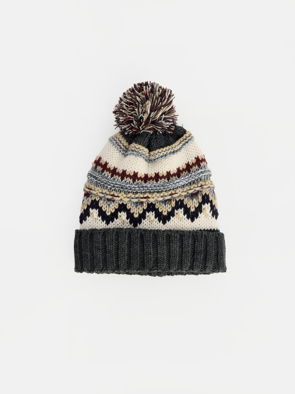 Boys' Pom-pom Knit Beanie