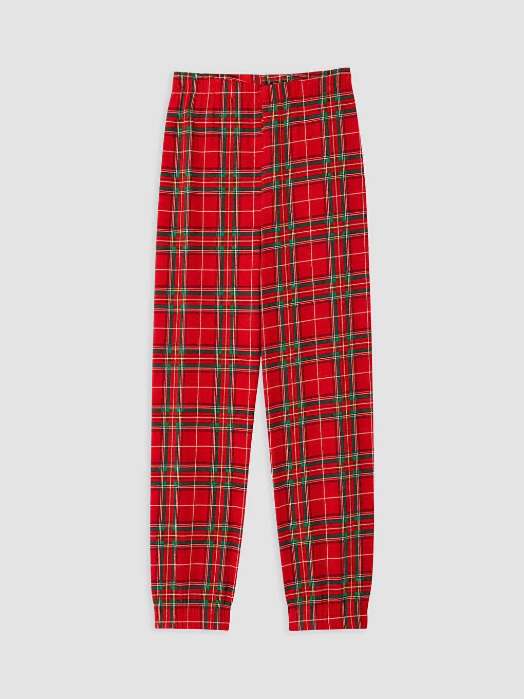 Kırmızı Bisiklet Yaka Kadın Pijama Takımı-7