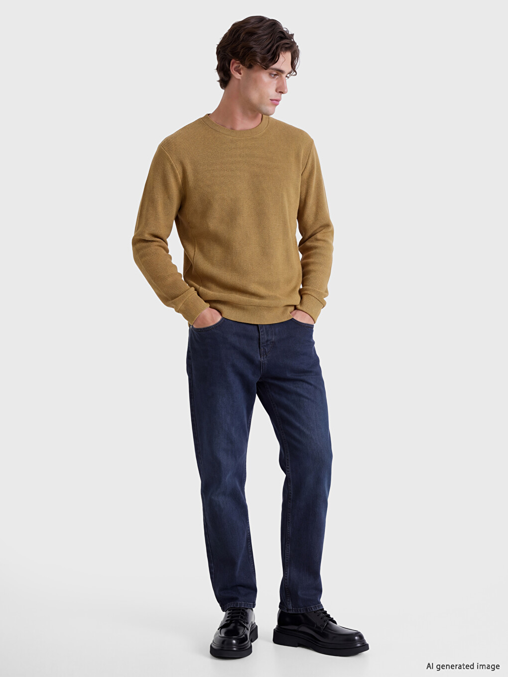 Crew Neck Men's Sweatshirt-1