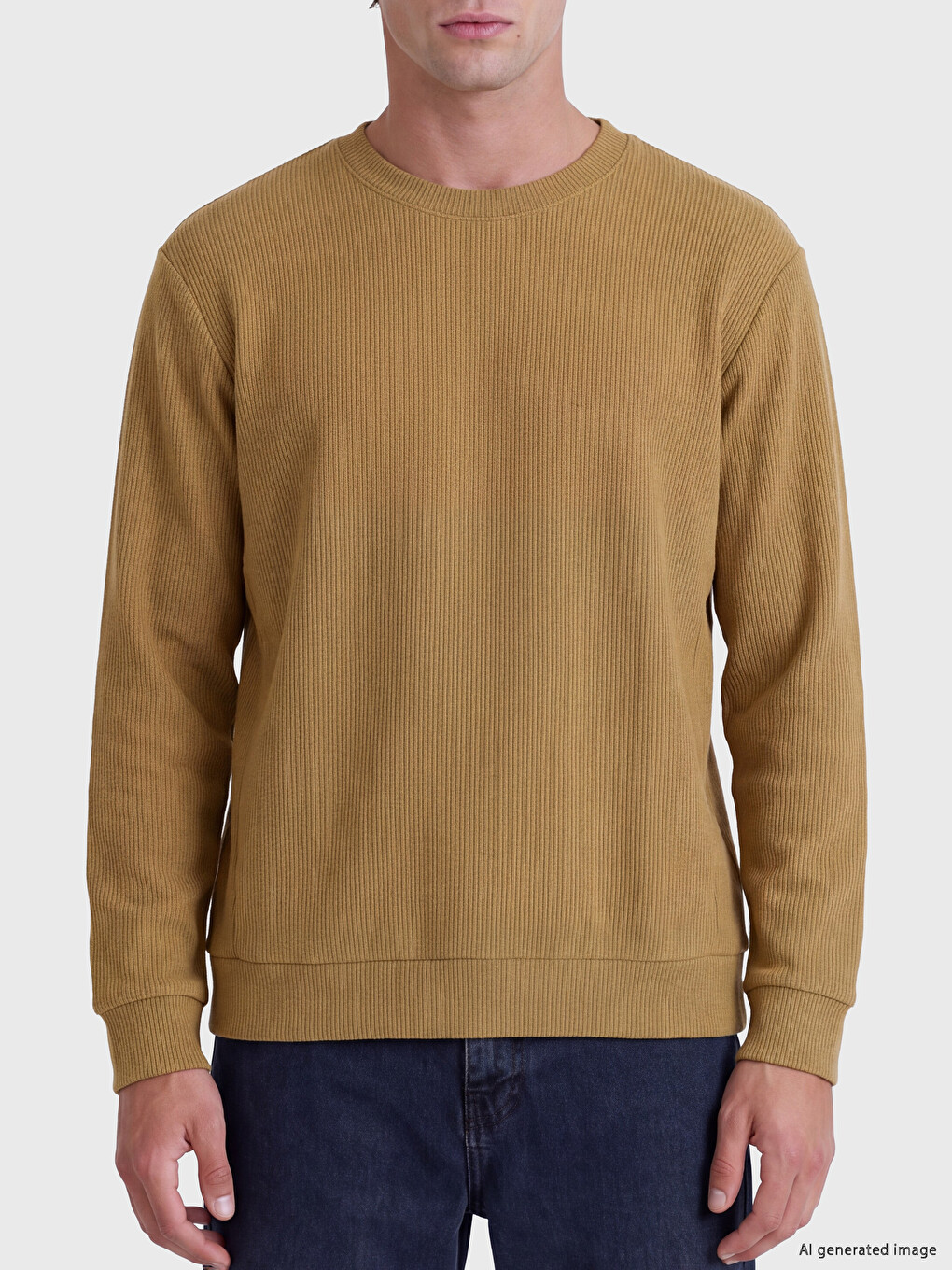 Crew Neck Men's Sweatshirt-2
