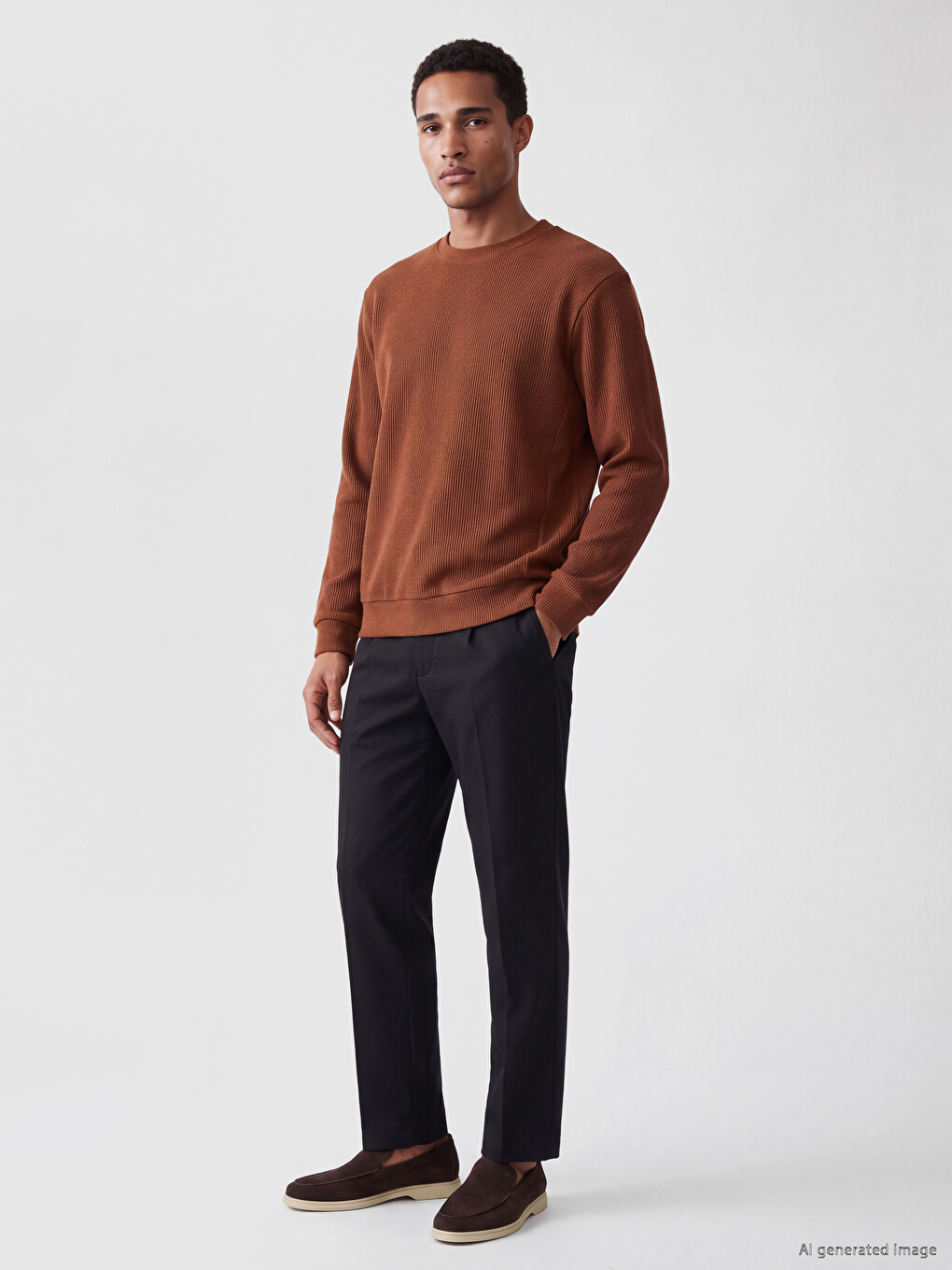 Crew Neck Men's Sweatshirt-1