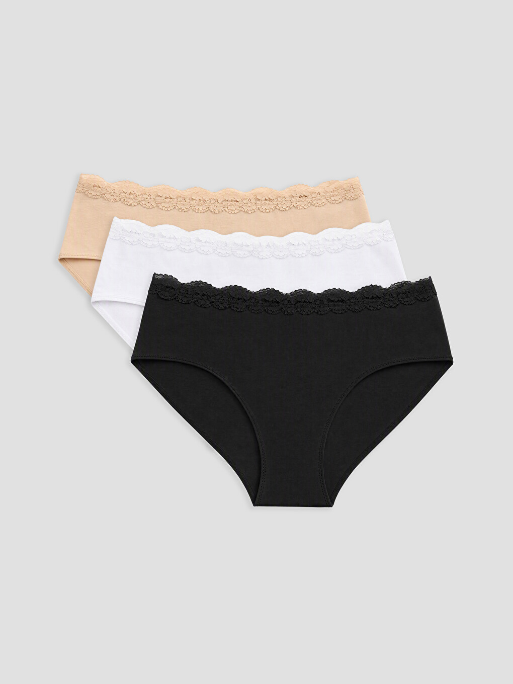 Lace Detailed Hipster Knickers 3-pack
