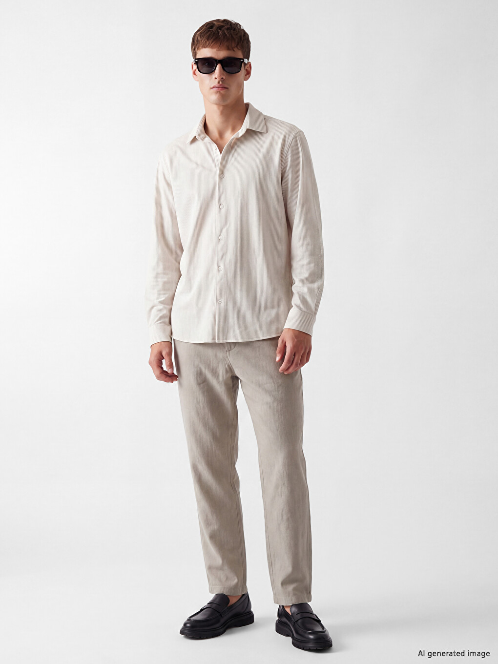 Regular Fit Striped Men's Shirt-1