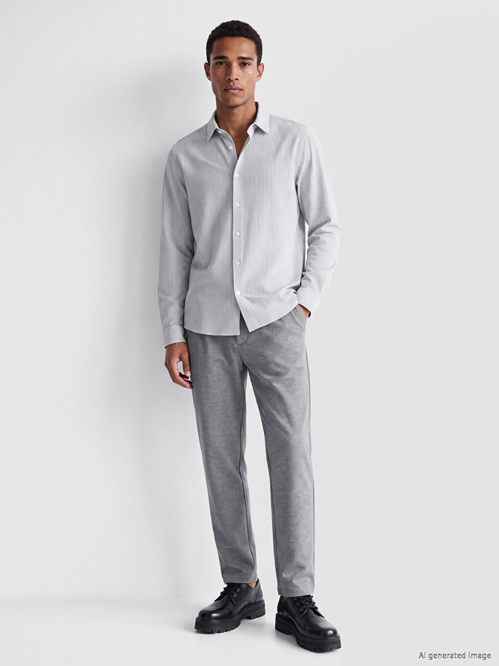 Regular Fit Striped Men's Shirt-1