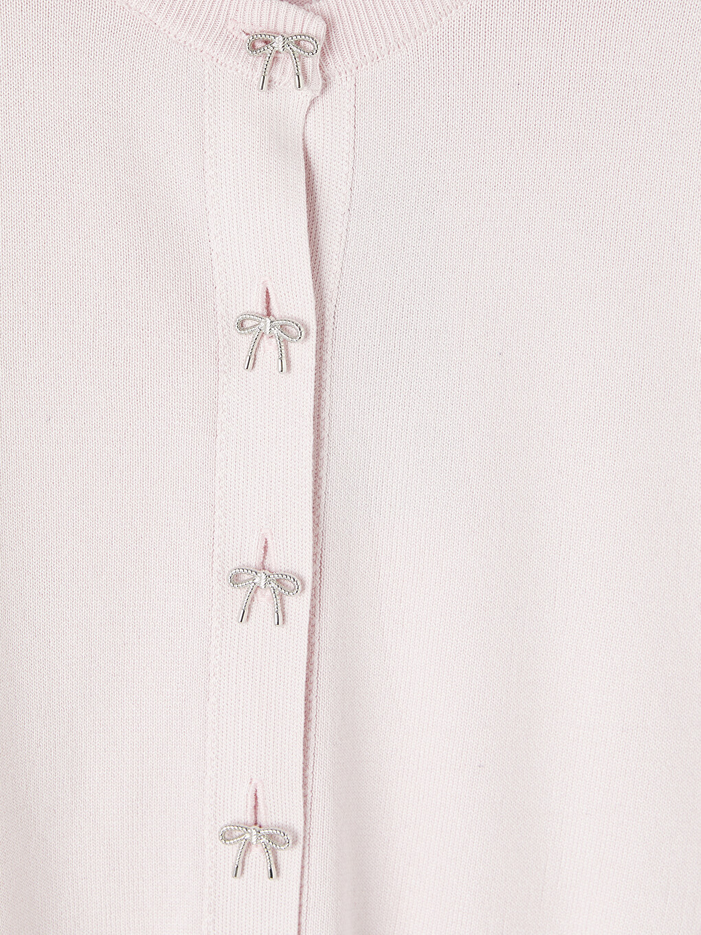 Bow Buttoned Women's Knitwear Cardigan-5