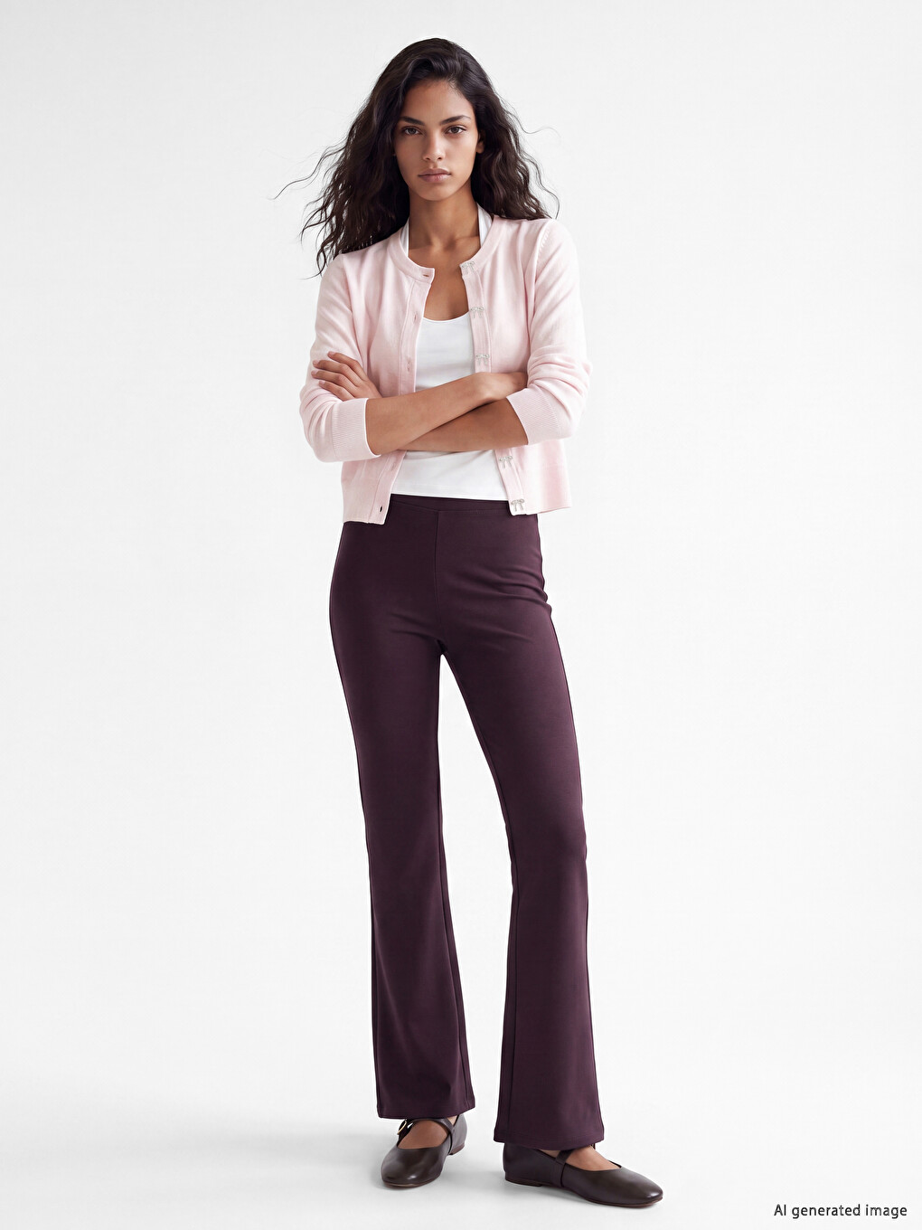 Bow Buttoned Women's Knitwear Cardigan-1