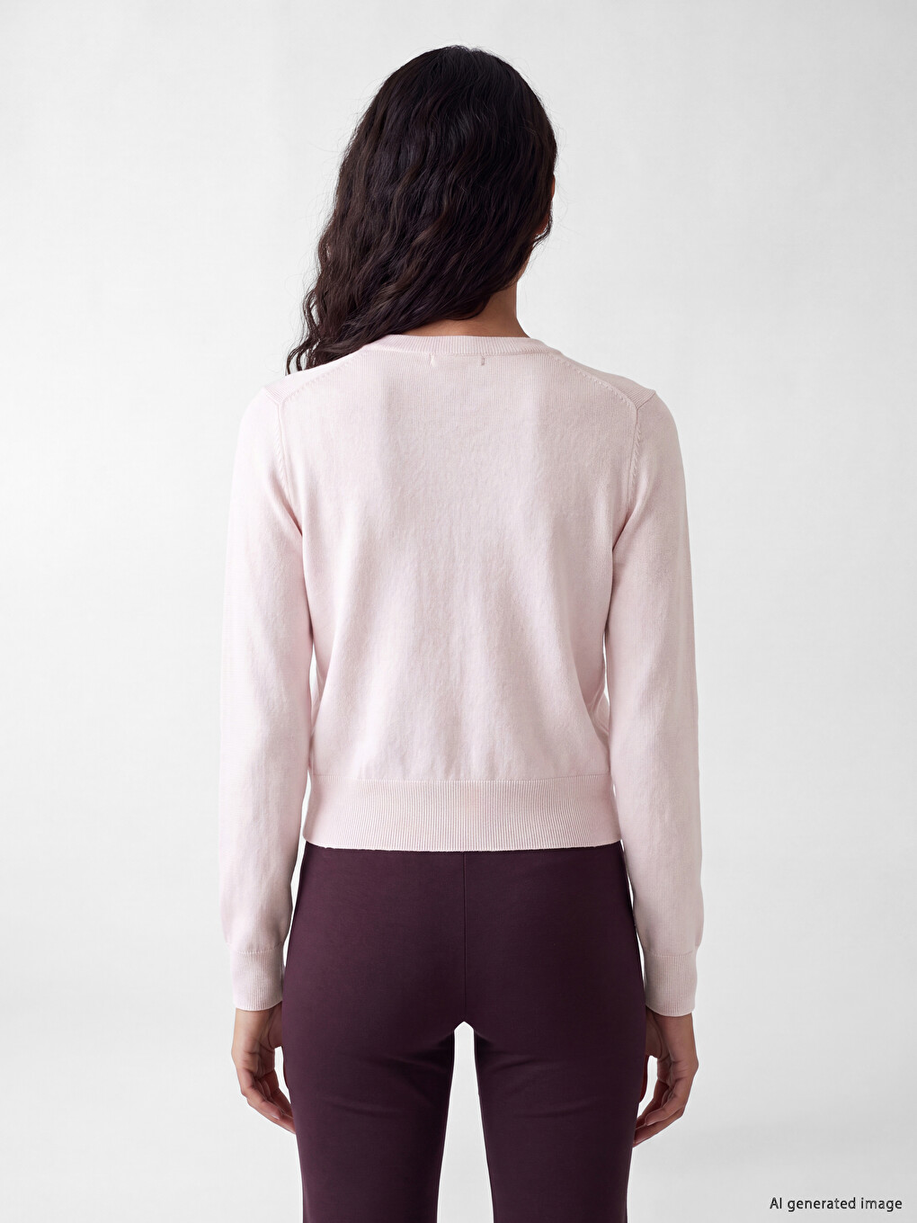 Bow Buttoned Women's Knitwear Cardigan-3