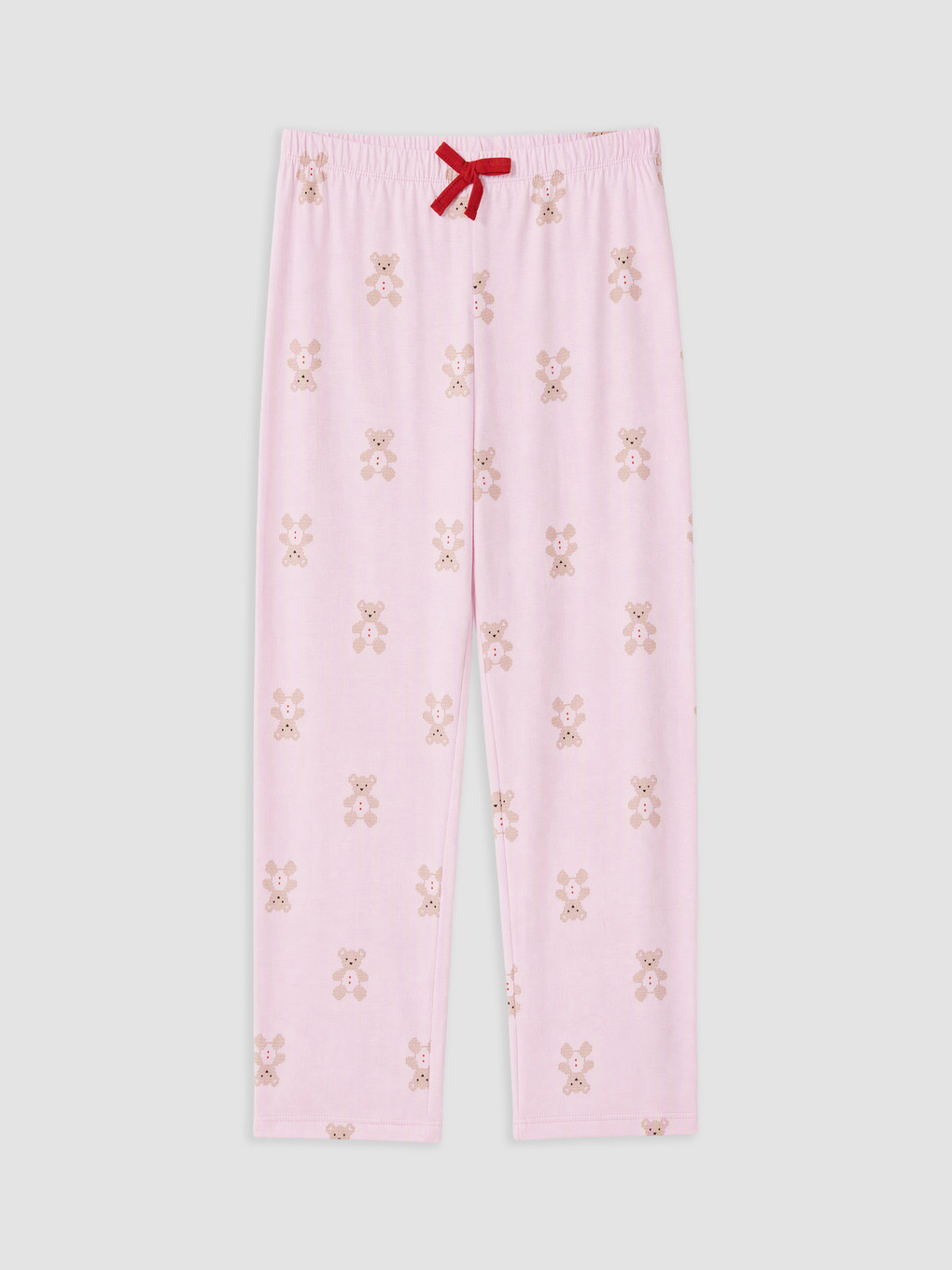Pembe Ayıcık Baskılı Kadın Pijama Takımı-7