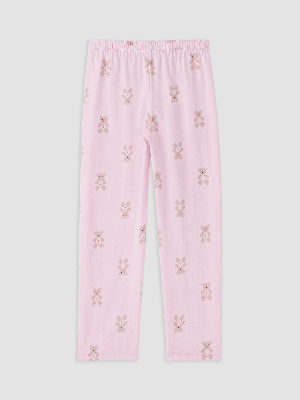 Pembe Ayıcık Baskılı Kadın Pijama Takımı-8