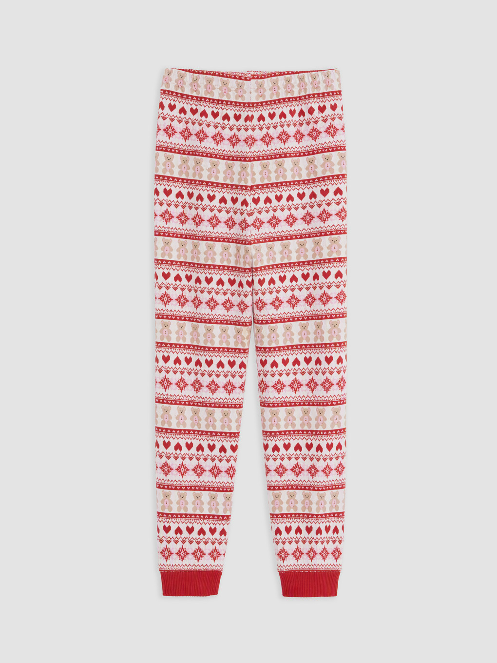 Pembe Yılbaşı Temalı Kadın Pijama Takım-8
