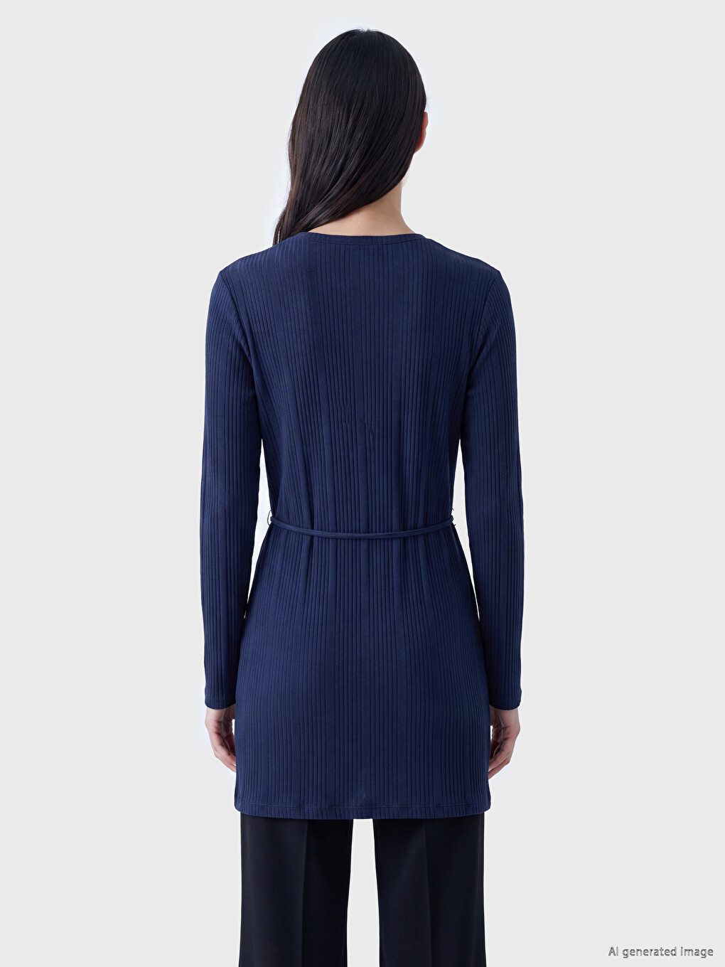 Crew Neck Women's Sweatshirt Tunic-3