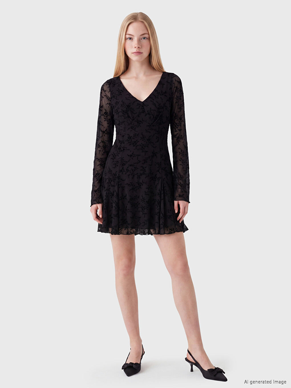 A Form Mini Evening Dress