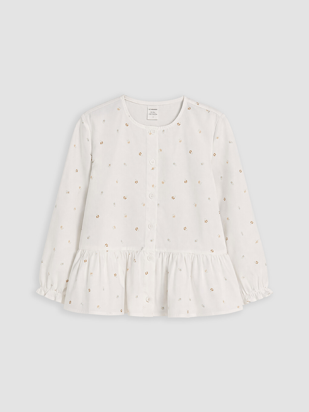 Girls' Embroidered Knitwear Sweater Vest And Shirt Set-1
