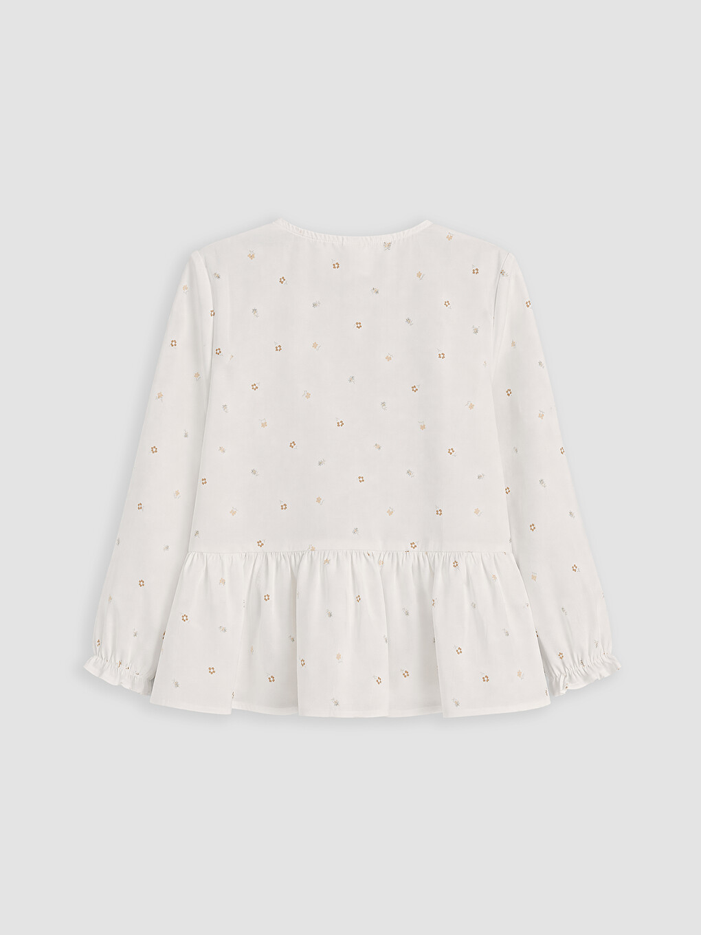 Girls' Embroidered Knitwear Sweater Vest And Shirt Set-3