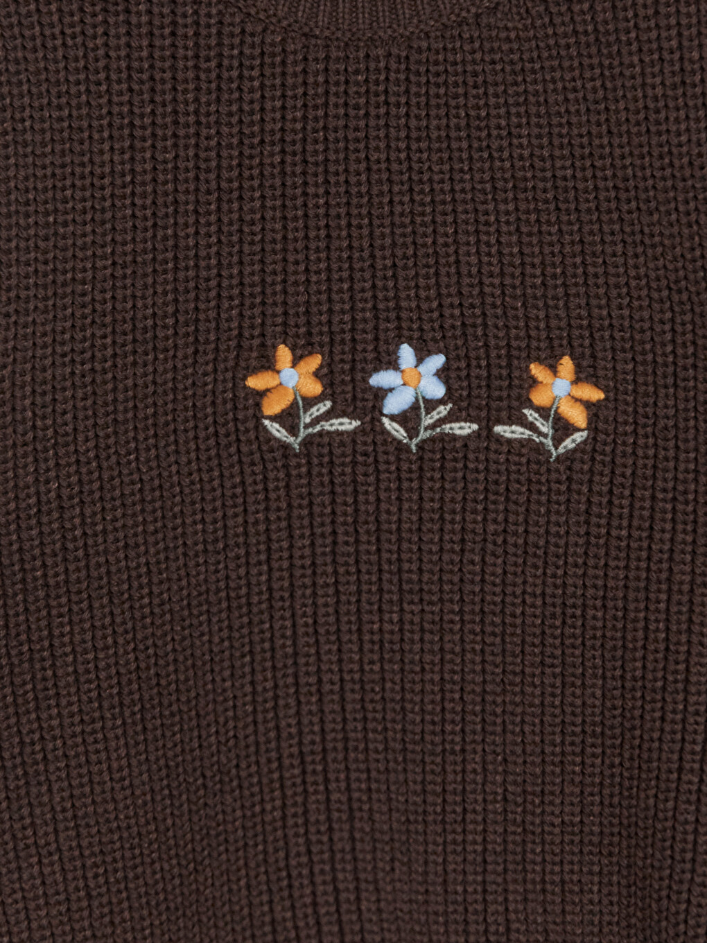 Girls' Embroidered Knitwear Sweater Vest And Shirt Set-5