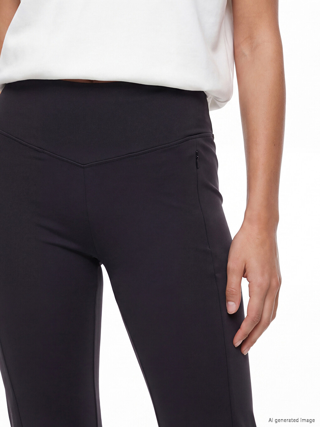 Pocketed Flare Women's Leggings Pants-2