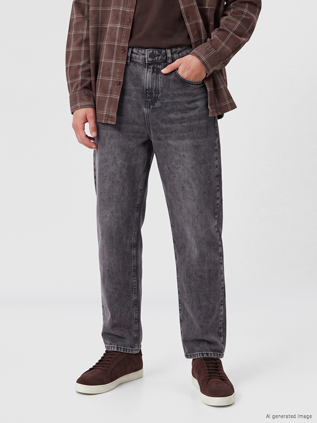 Antrasit 710 Loose Fit Erkek Jean Pantolon