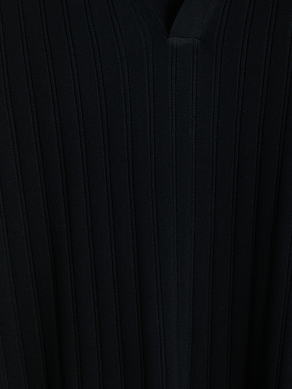 Siyah Polo Yaka Erkek Triko Tişört-2