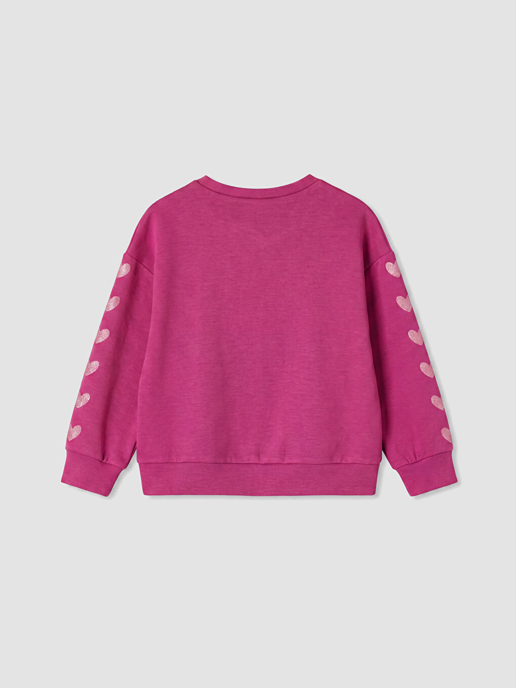 Fuşya Hello Kitty Baskılı Kız Çocuk Sweatshirt-2