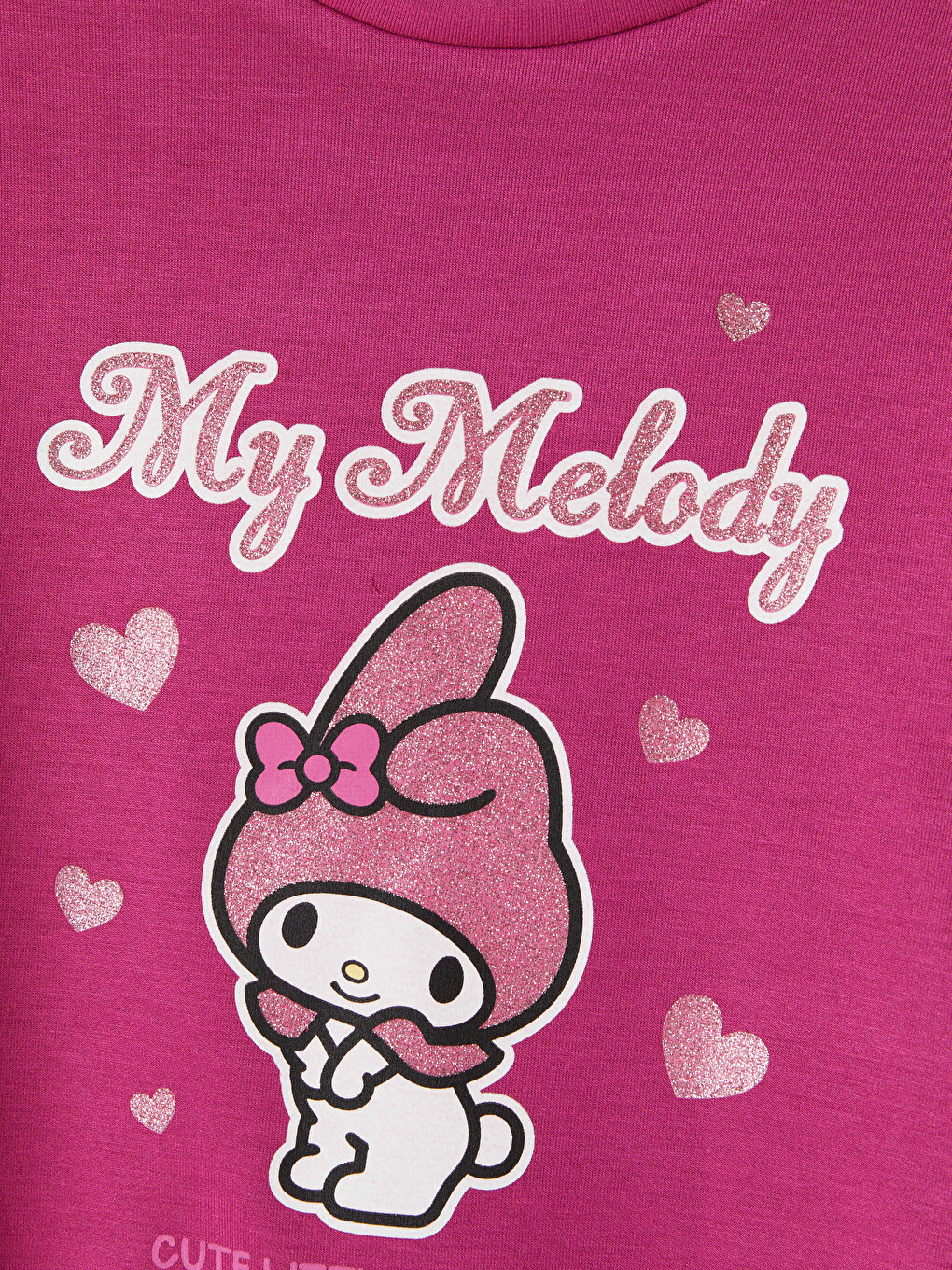 Fuşya Hello Kitty Baskılı Kız Çocuk Sweatshirt-3
