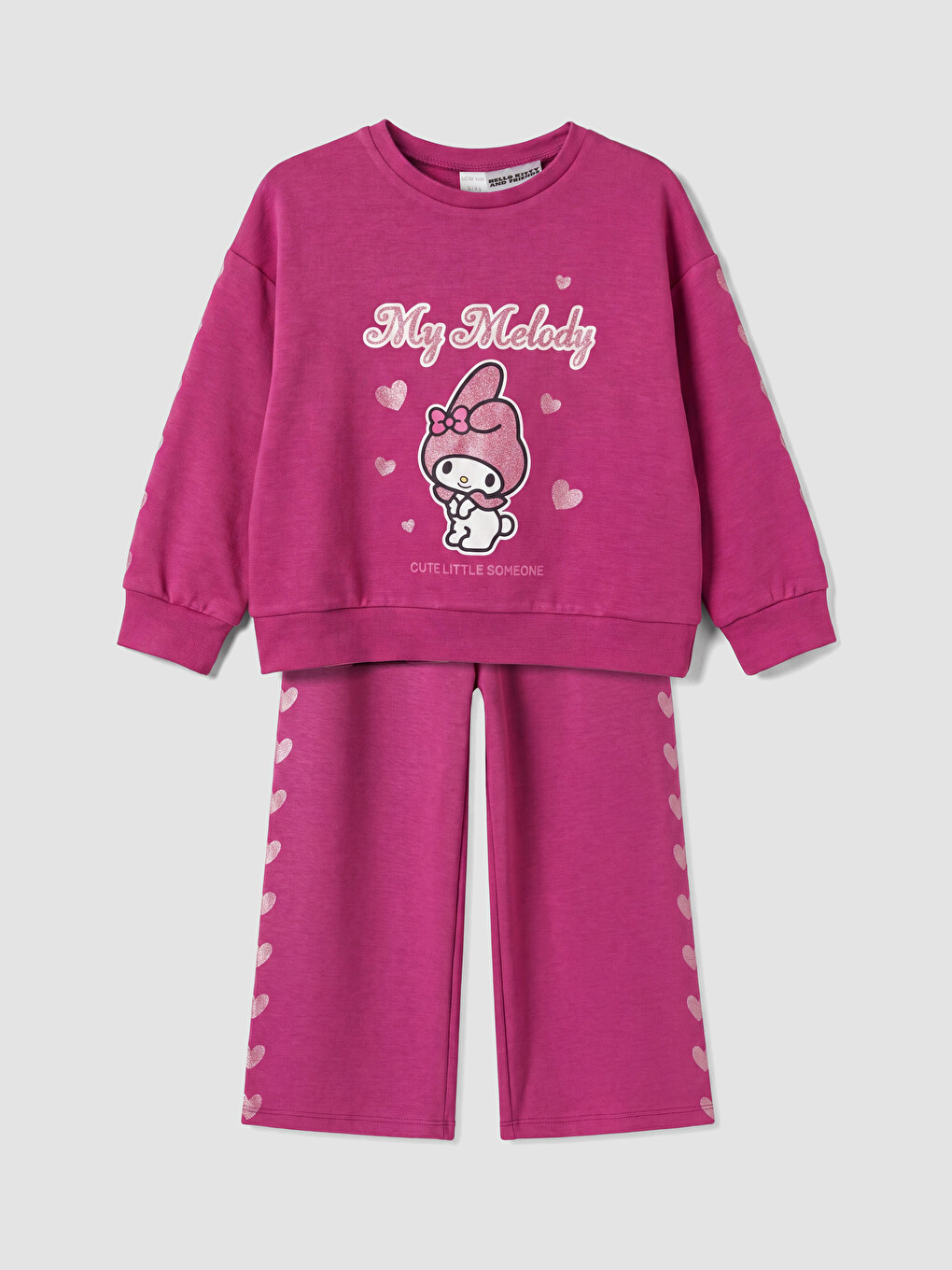 Fuşya My Melody Baskılı Kız Çocuk Takım