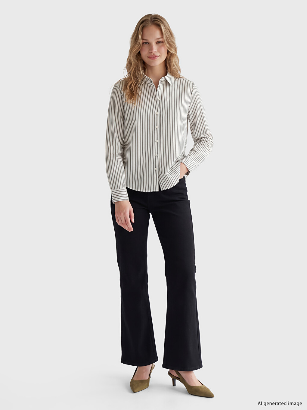 Striped Women's Shirt-1
