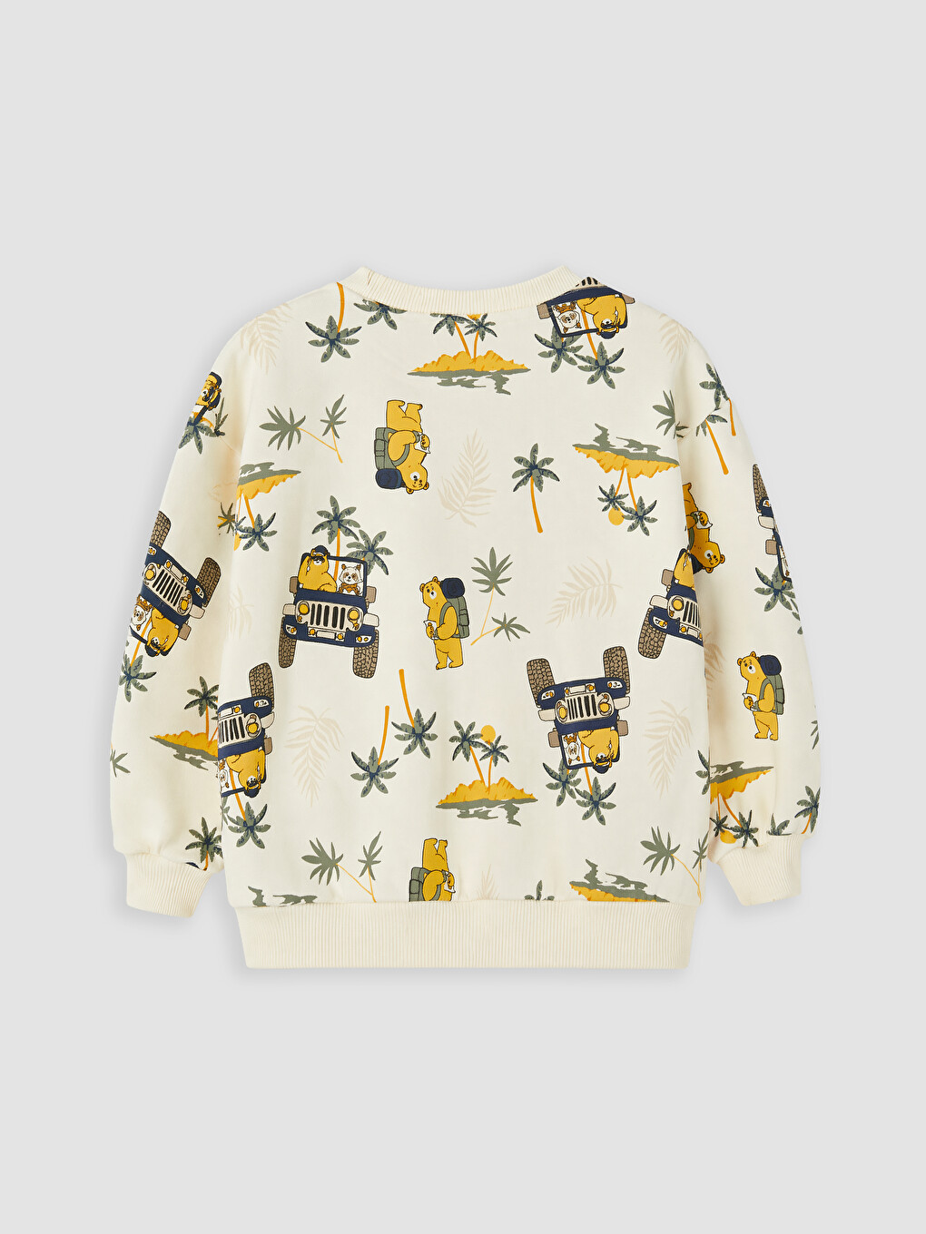Patterned Boys' Tracksuit Set-3